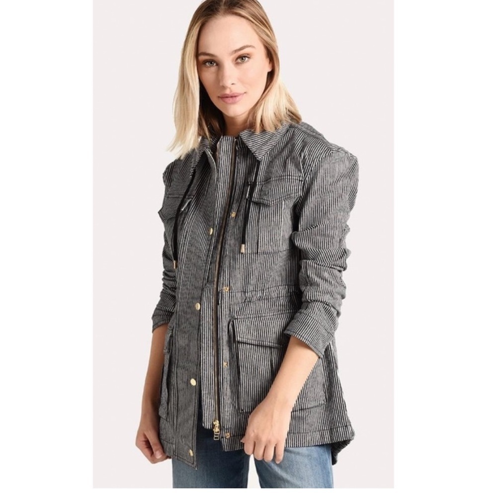 ATM Railroad Striped Field Jacket- Large.